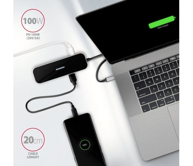 Axagon HMC-6H4A SuperSpeed USB-C COMBO 6in1 hub - 1485456 - zdjęcie 5